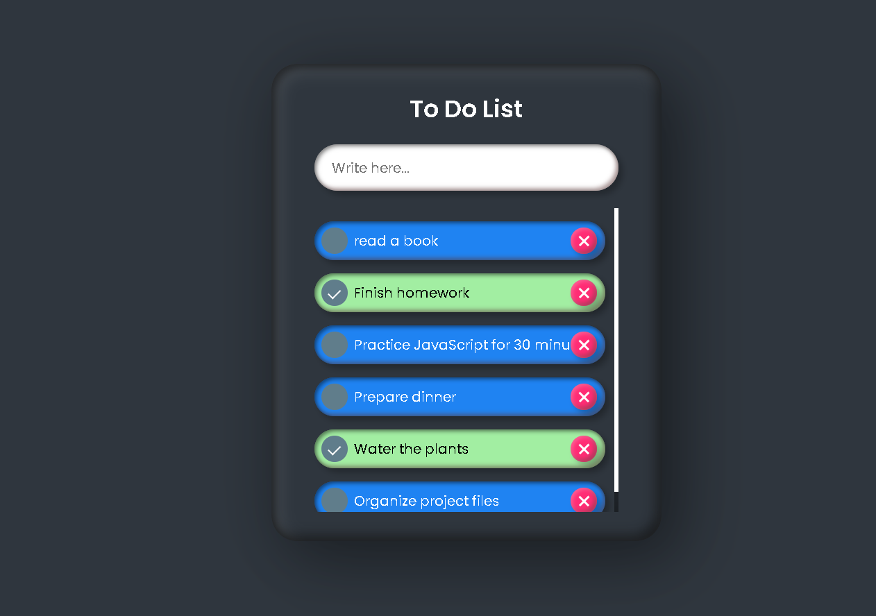 To-Do List screenshot